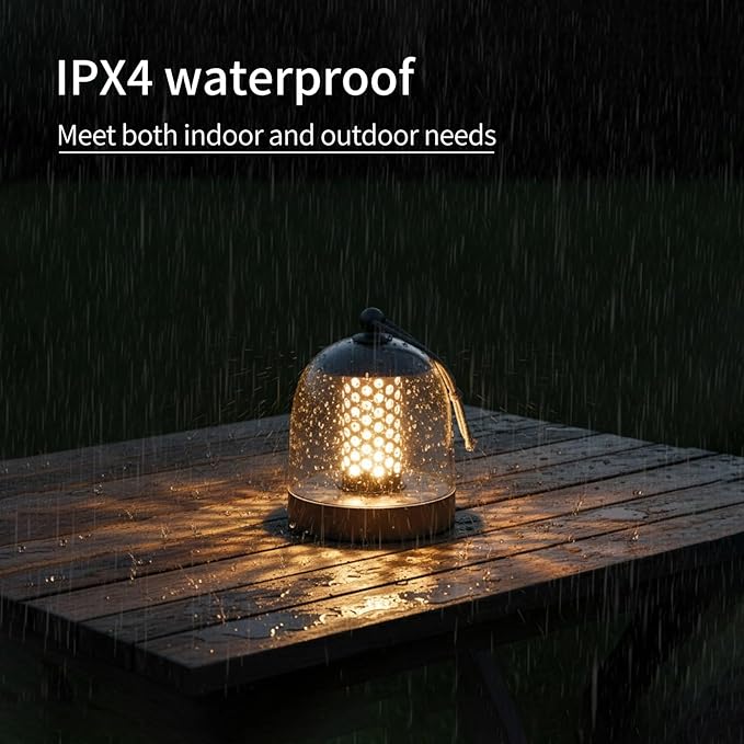 MKLK Camping Lantern, IPX4 Waterproof Touch Control LED Night Light, USB - Image 3