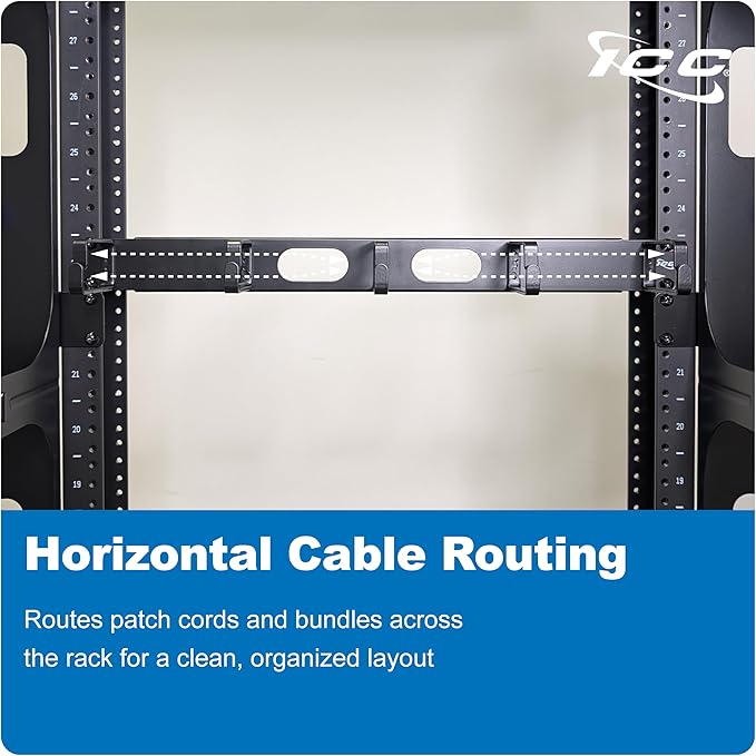 ICC 1U Ring Cable Manager Panel - Image 2