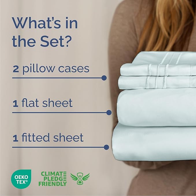 Queen Size 4 Piece Sheet Set - Image 2