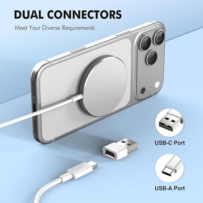 3Pack Magnetic Wireless Charging Pad: 15W Fast Qi Wireless Charger - Image 9