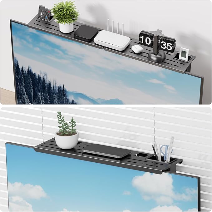 CABTE Steel TV Top Shelf- Adjustable Screen Shelf Floating Stand - Image 8