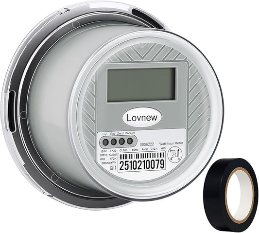 RV Digital Electric Meter, 120V 2 Wire kWh Watt Power Meter by Unknown