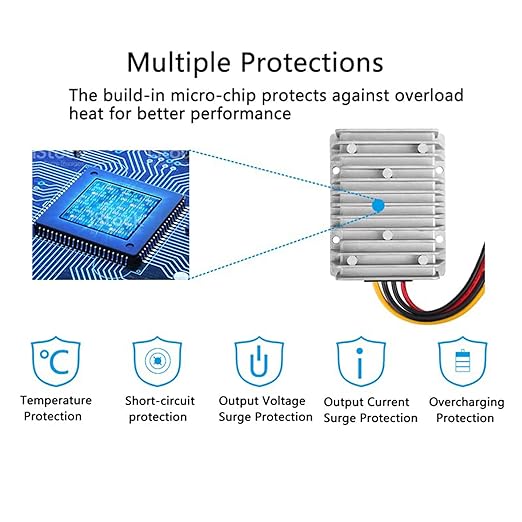 30A 360W DC 36V/48V to 12V Voltage Converter - Image 5