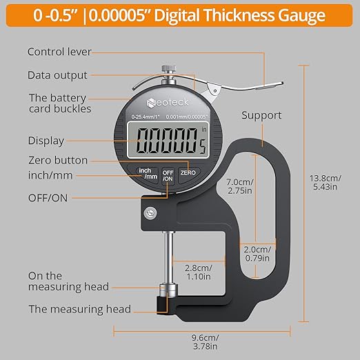 Neoteck Digital Thickness Gauge - Image 6