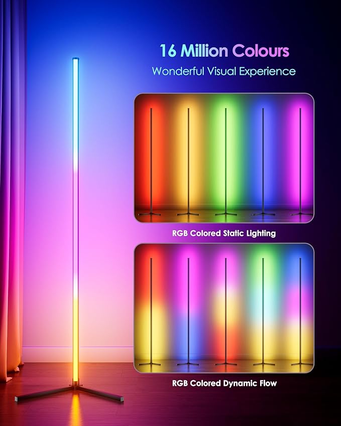 boostool LED Corner Lamp, 216 Dynamic Light Effects and Music Sync - Image 2