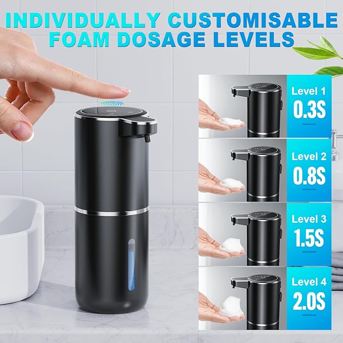 Automatic Foaming Soap Dispenser, 12.8oz/380ml Wall Mount Touchless Soap - Image 5