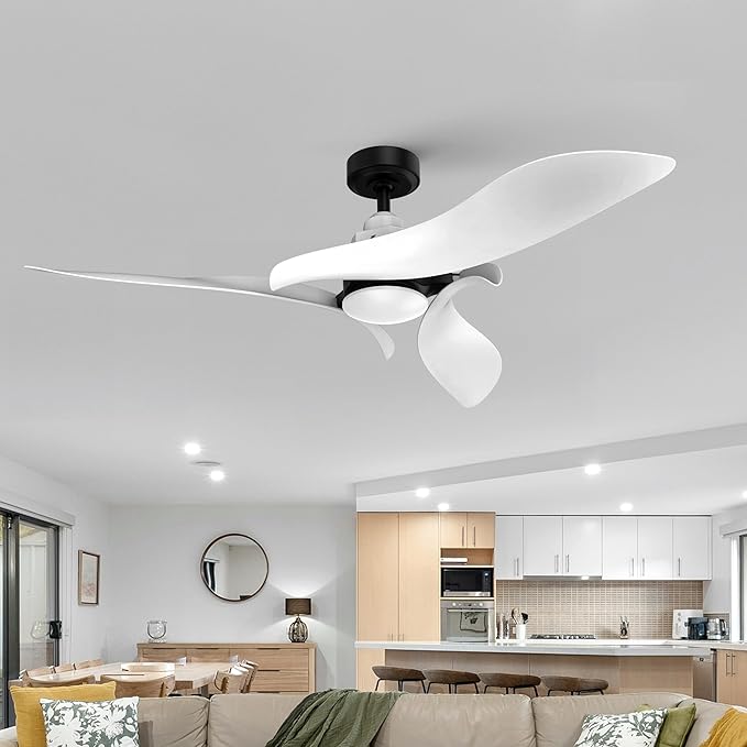 AEROFANTURE 54 Inch White Ceiling Fan, Quiet DC Motor - Image 7