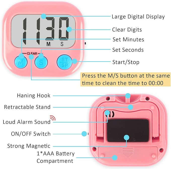 Classroom Timers for Teachers Kids Large Magnetic Digital Timer Teacher - Image 7