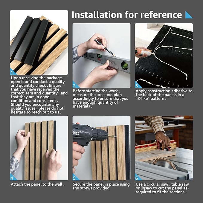 Art3d 6-Pack Acoustic Wood Slat Wall Panels - Image 7