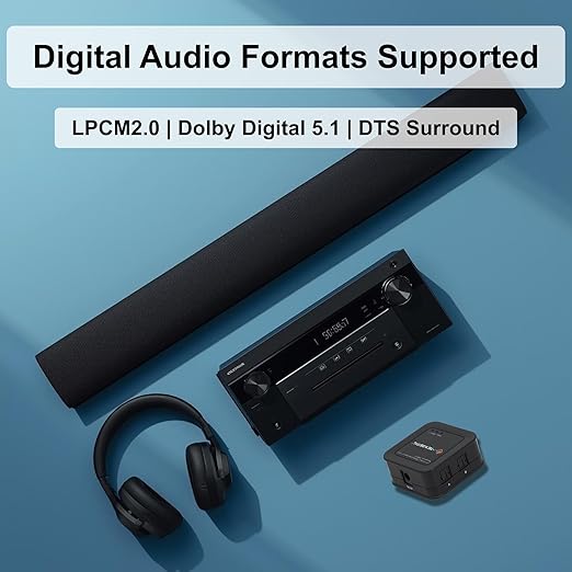 J-Tech Digital 1x3 Optical Audio Splitter, 1 in 3 Out Toslink SPDIF Digital - Image 4