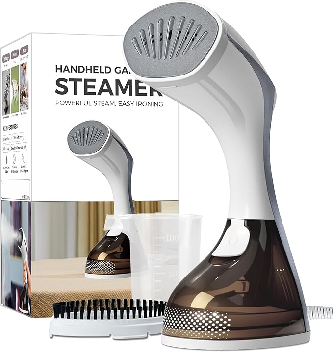 Mafilise Steamer for Clothes, 20S Heat Up, 1500W & 3 Steam Settings, Ceramic by Mafilise