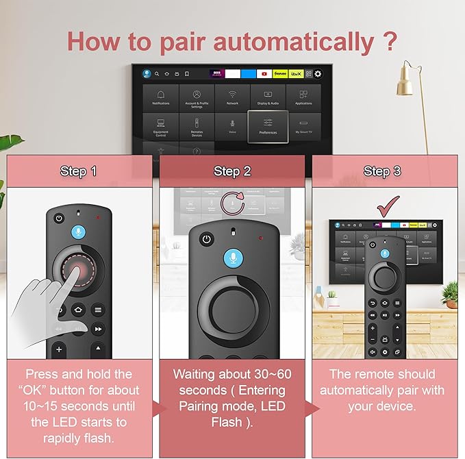 Replacement Remote for All FireSeries, Remote for TV Stick, TV Cube, Remote for - Image 5