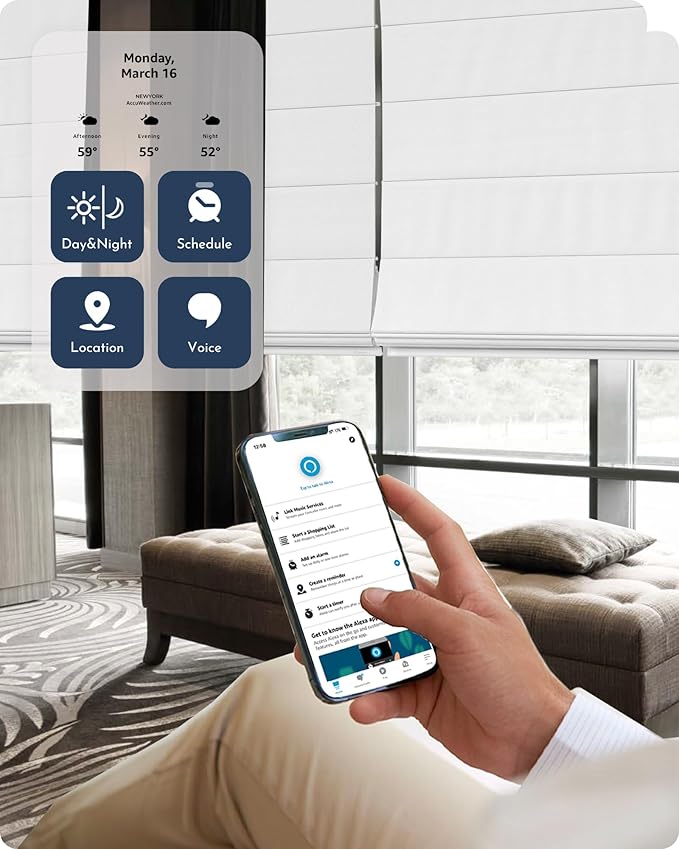Graywind Smart Roman Shades 100% Blackout Compatible - Image 3