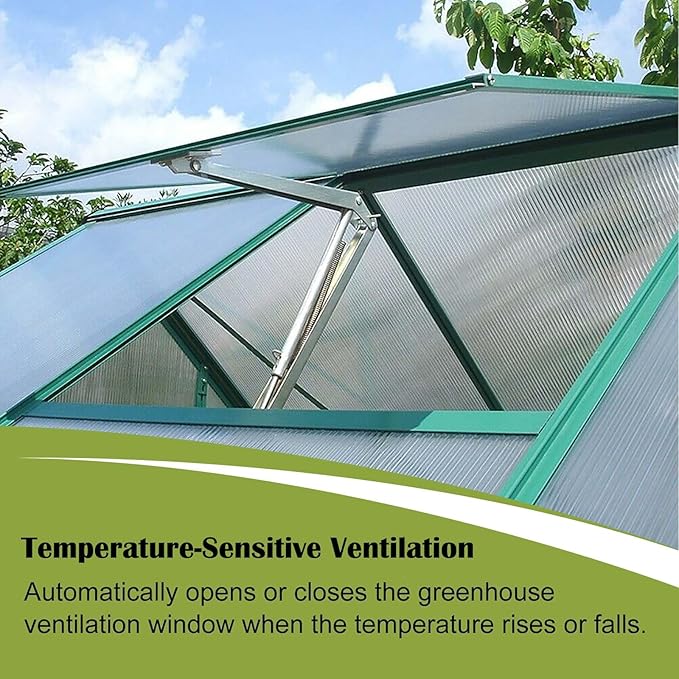 2PCS Auto Roof Vent Opener Automatic Greenhouse Window Opener - Image 2