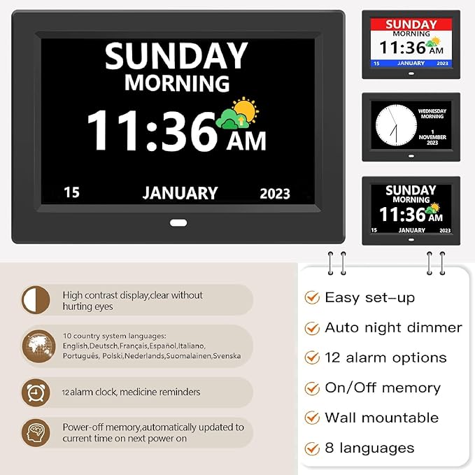 LXBYJKJ 10 Inch Digital Clock - Image 2