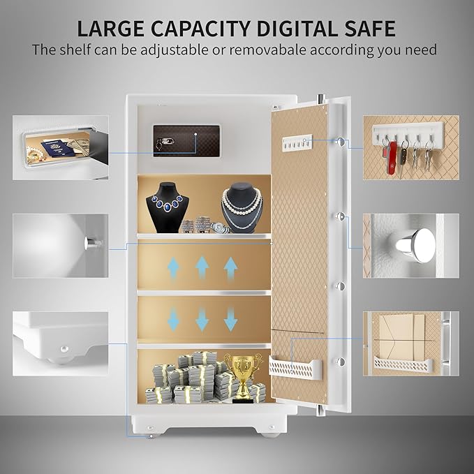 【US STOCK】TIGERKING 11.5 Cubic Feet Extra Large Heavy Duty Safe Box, Home Safe - Image 4