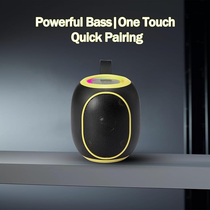 Portable Bluetooth Speaker – 8W HD audio quality, TWS stereo pairing, LED light - Image 6