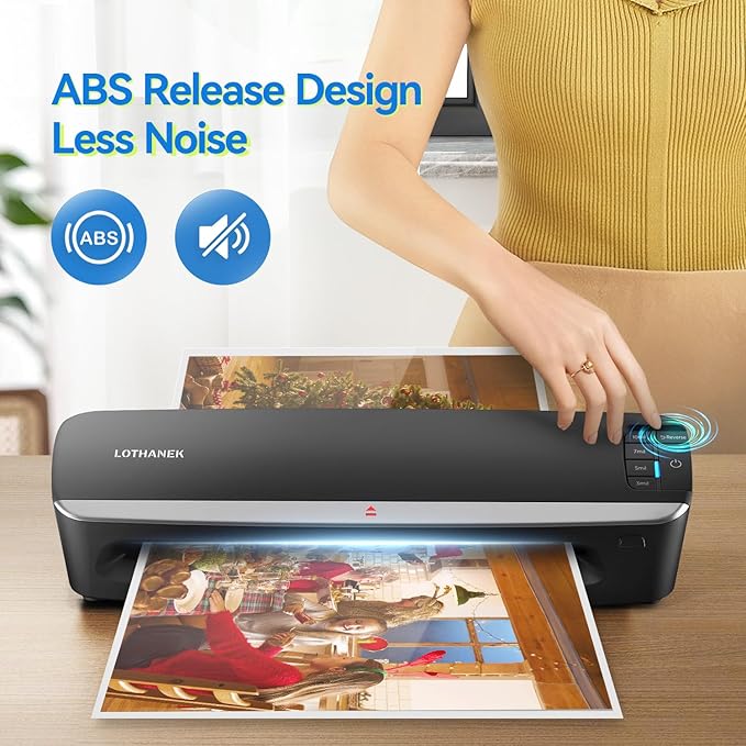 13 inch 4-Roller Laminator Machine, 3-10 Mil 60-Second Warm-up A3 Commercial - Image 6