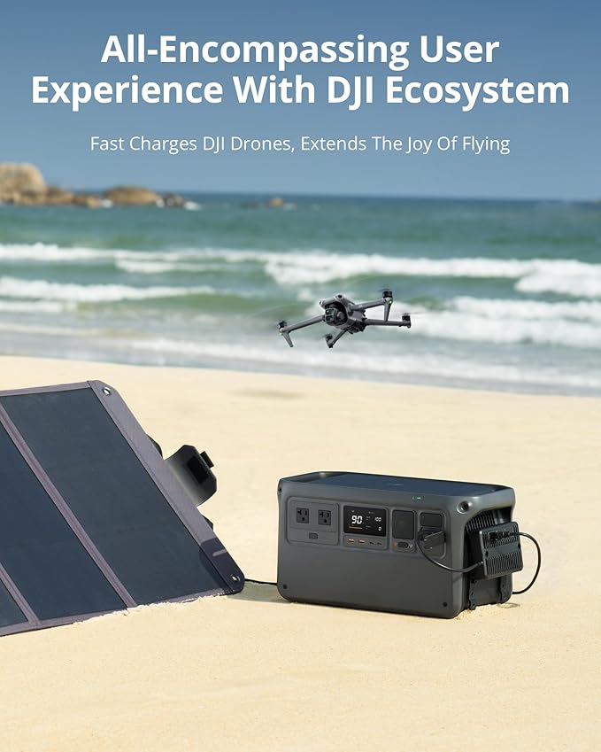 DJI Power 1000 Portable Power Station, 1024Wh LiFePO4 Battery, 2200W AC/140W - Image 9