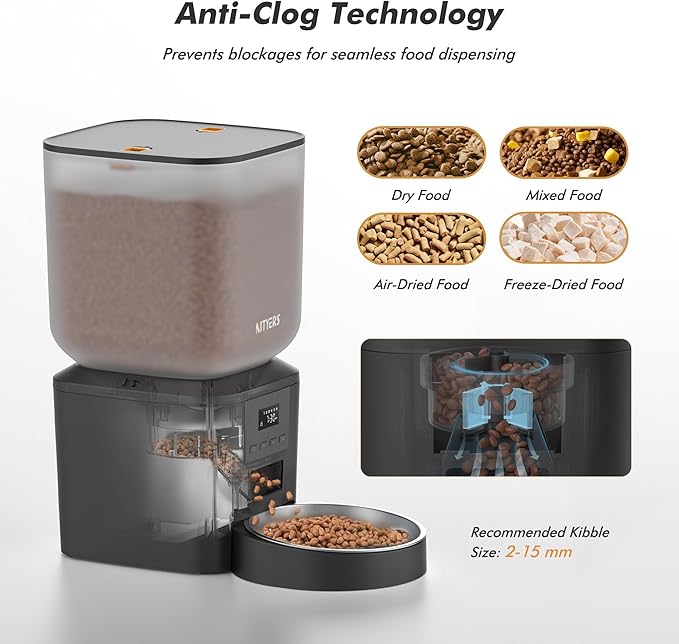 Automatic Dog Feeder - 8L/34 Cups Large Capacity Automatic Cat Food Dispenser - Image 4