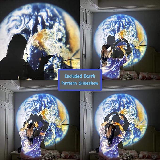 BODLYL Moon Projector Night Light, USB Powered 360 Degree Moon Lamp Romantic - Image 5