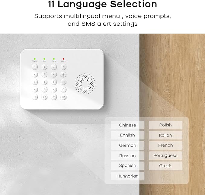LWOHSI Home Security Systems, Wireless DIY Burglar Alarm Kits, Smart Home Alarm - Image 6