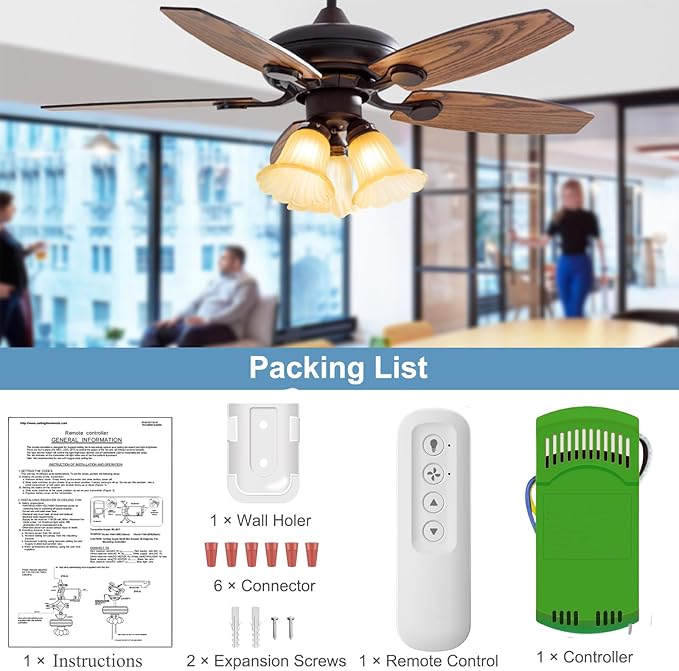 99770 Ceiling Fan Remote Control Kit Replacement - Image 7