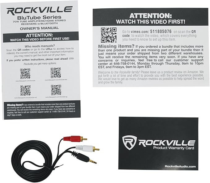 Rockville BluTube SG 70W Home Theater Tube Amplifier Stereo Receiver, - Image 8