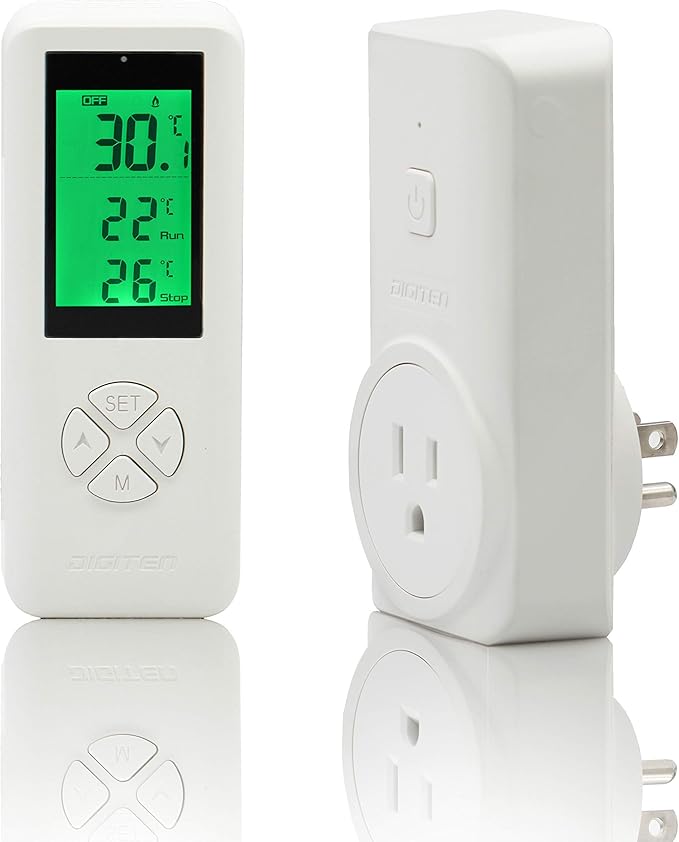 DIGITEN Wireless Temperature Controlled Outlet, Digital Plug-in Thermostat by DIGITEN