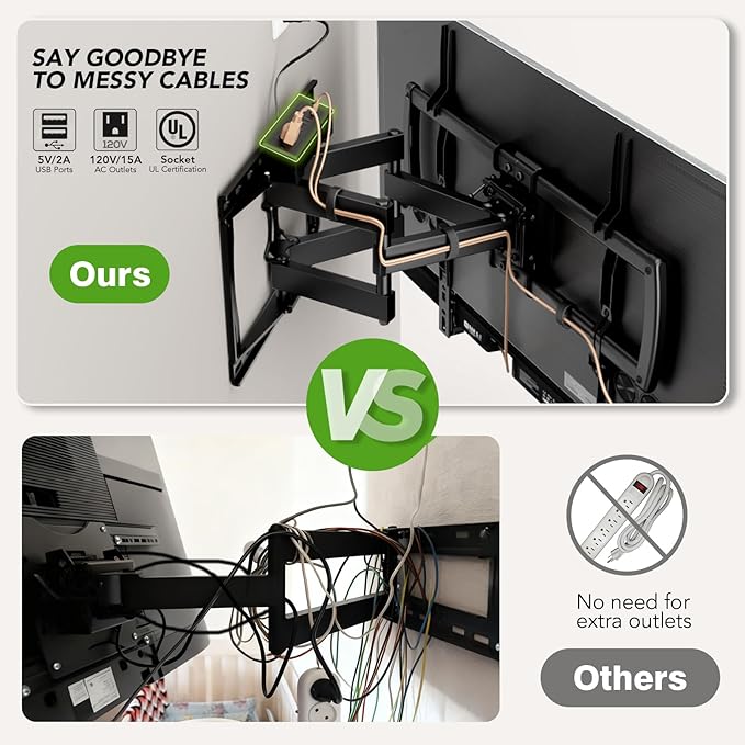 Full Motion TV Wall Mount Bracket - Image 3