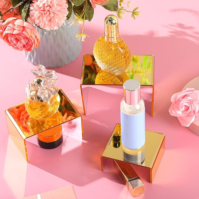 Chuangdi 2 Sets Acrylic Display Risers, Product Stand, Jewelry Display Riser - Image 5