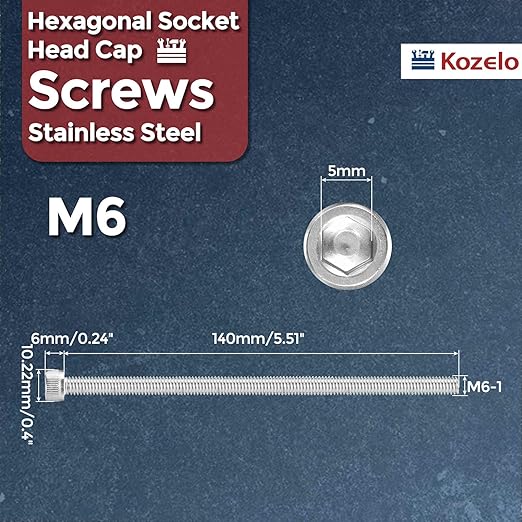 Kozelo 5pcs Socket Head Cap Screws - Image 2