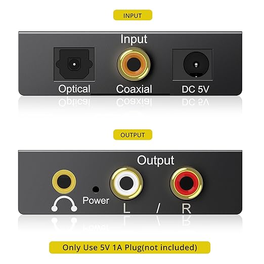 PROZOR 192KHz Digital to Analog Audio Converter DAC Digital SPDIF Optical to - Image 3