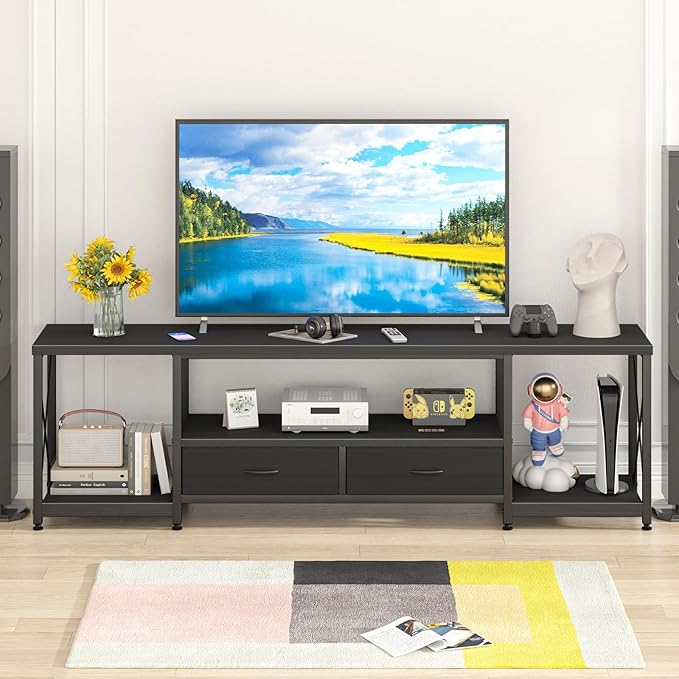 GYIIYUO TV Stand with Fabric Drawers - Image 7