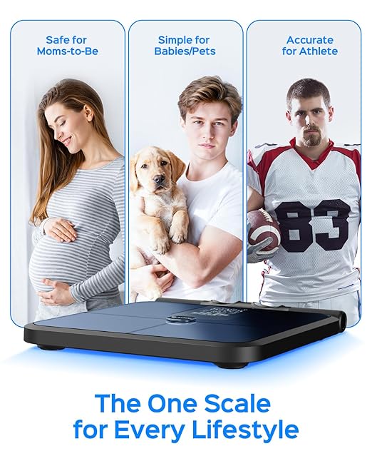 Tychesy Smart Pod Scale for Full Body Composition, 8-Sensor Smart Analyzer - Image 7
