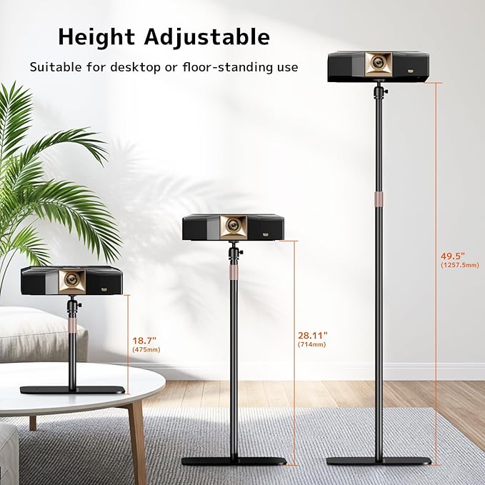 PUTORSEN Universal Projector Stand – Height Adjustable & 360° Rotatable Mount - Image 3