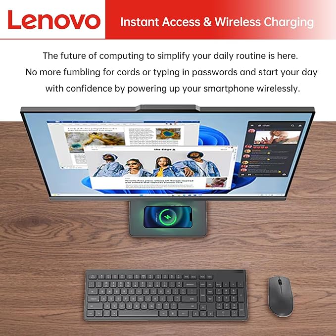 Lenovo IdeaCentre Business All-in-One, AMD Ryzen 5 7535HS, 16GB DDR5 RAM - Image 5