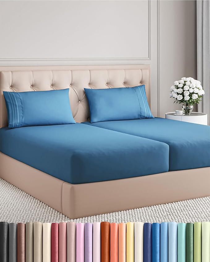 Split King Size 5 Piece Sheet Set by CGKUnlimited