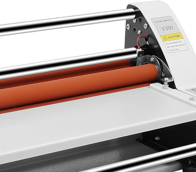 Cold Hot Roll Laminator, 110V 350mm Electronic Laminating Machine, 700W Single - Image 4