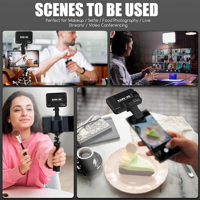 Selfie Light - BANSINE USB-Rechargeable LED Phone Light - Portable Photo Light - Image 7
