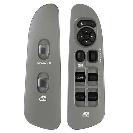 BASIKER Master Power Window Switch and Bezel Driver Side and Window Bezel by BASIKER
