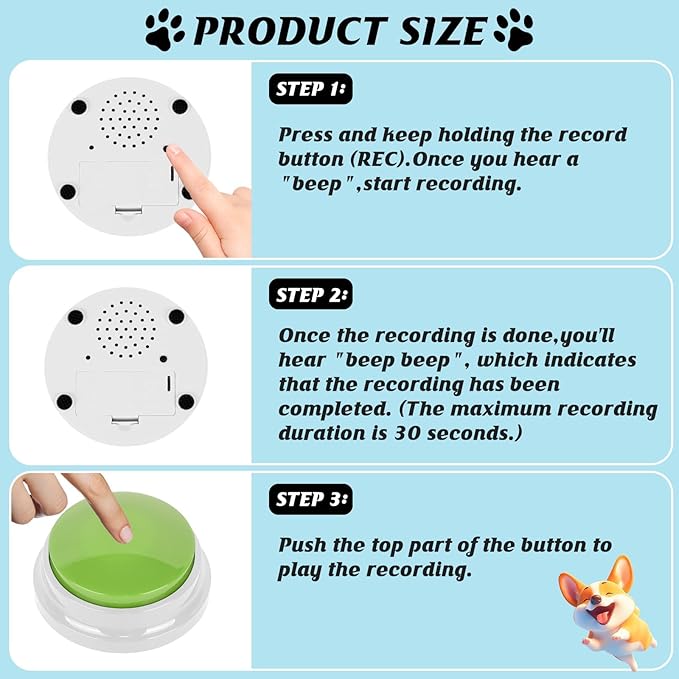 10 Color Voice Recording Buttons - Image 4