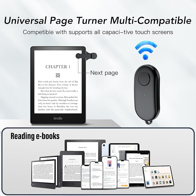 Remote Control Page Turner for Kindle Paperwhite Oasis Kobo eReaders, Kindle - Image 2