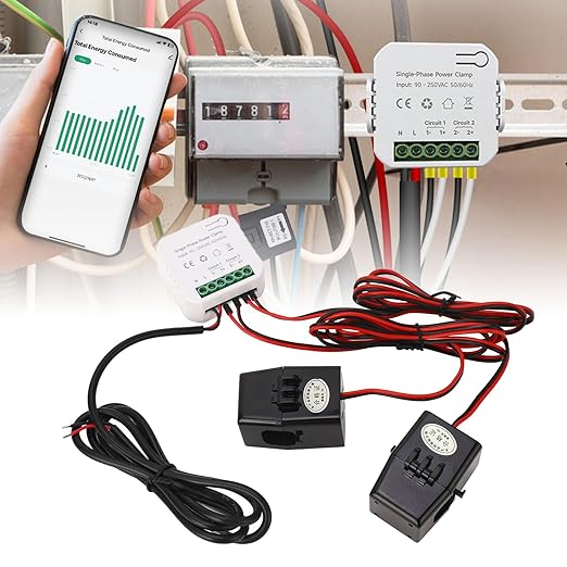 Smart Energy Monitor with 2PCS 120A CT Clamps Home Electricity Usage Meter - Image 6