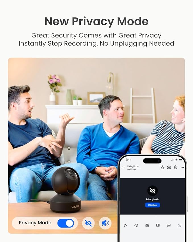 REOLINK Smart 4K UHD Pan & Tilt Dual-Band Wi-Fi 6 Indoor Security Camera - Image 7