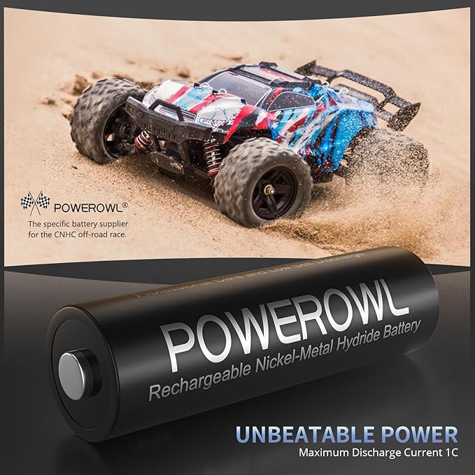 POWEROWL Rechargeable AA Batteries, 2800mAh High Capacity Double A Batteries - Image 5
