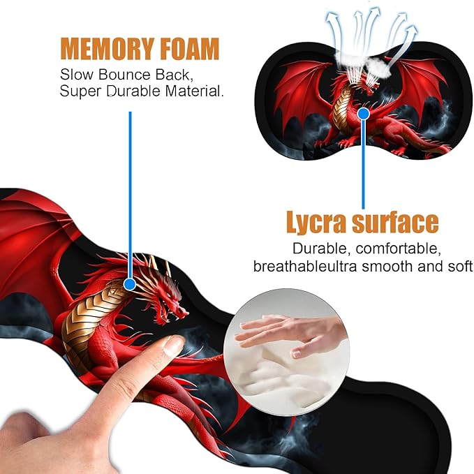 4 in 1 Ergonomic Keyboard Wrist Rest & Mouse Pad Wrist Rest Set, Large XXL - Image 5