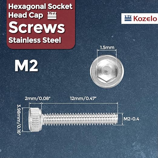 Kozelo 50pcs Socket Head Cap Screws - Image 2
