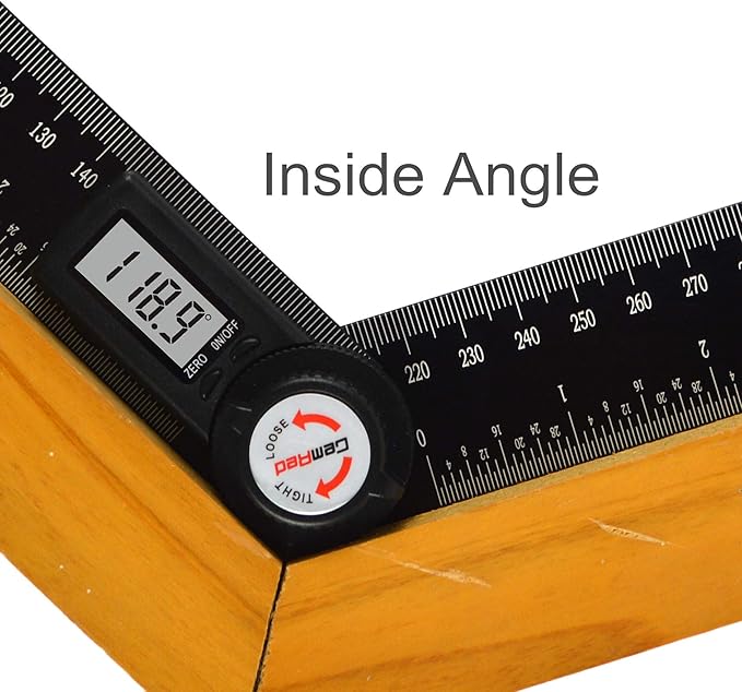 GemRed 82305 Aluminum Digital Angle Finder Protractor - Image 9