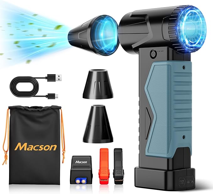 Macson 150000RPM Compressed Air Duster & Air Blower, 3-in-1 High-Speed Electric by HOME